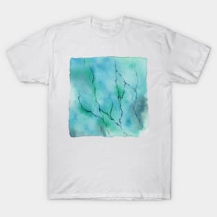 【Pattern】Turquoise-Blending T-Shirt